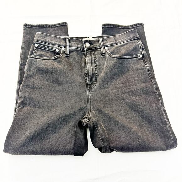 Madewell Classic Straight Jean Charcoal Black Denim Jeans Size 29 - Picture 4 of 9